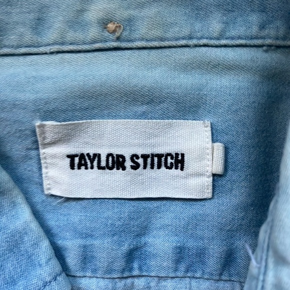 Taylor Stitch Blue Casual Button Down Shirt - Picture 2 of 7